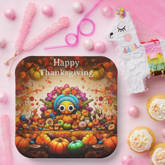 Erntedank Kinder 2 Pappteller (Party)