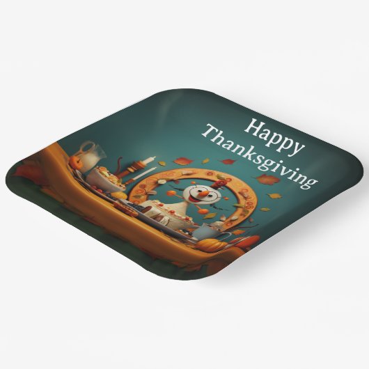 Erntedank Kinder 5 Pappteller (Gewinkelt)