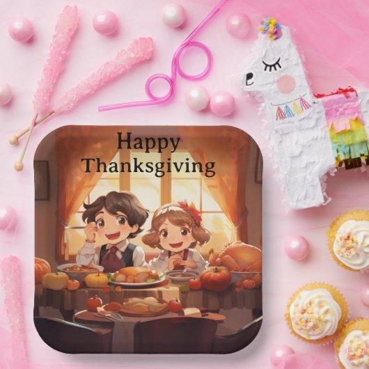 Erntedank Kinder 7 Pappteller (Party)