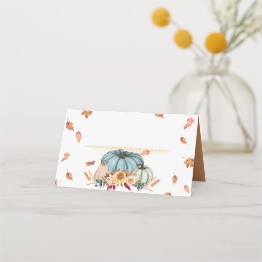 Erntedank Klappende Platzkarte (Vorderseite)