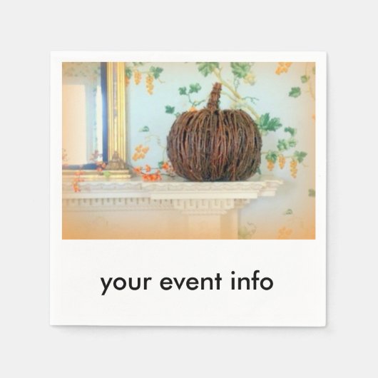 Erntedank-Kolonialpapierservietten Serviette (Vorderseite)