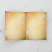 Erntedank, Korb mit Herbsternte Feiertagskarte (Innenseite)