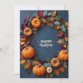 Erntedank Kranz - Herbsternte KelEinladung Einladung (Vorderseite)