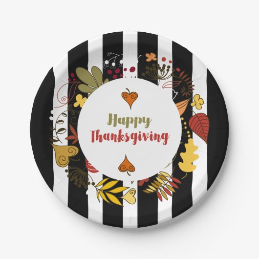 Erntedank-Kranz Pappteller (Vorderseite)