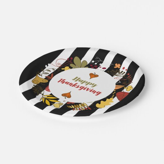 Erntedank-Kranz Pappteller (Schrägansicht)