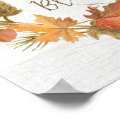 Erntedank Kreath - einfach gesegnet Poster (Ecke)