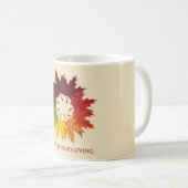 Erntedank Kreis von Blätter Kaffeetasse (VorderseiteRechts)