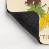 Erntedank Kreis von Blätter Mousepad (Ecke)