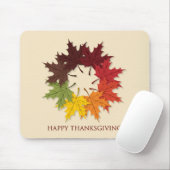 Erntedank Kreis von Blätter Mousepad (Mit Mouse)