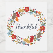 Erntedank Küche Essen Herbst Kleider Dekoration Weinetikett (Einzelnes Label)