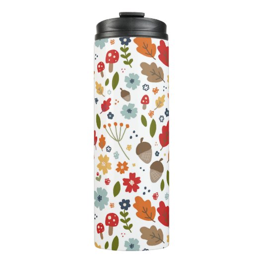 Erntedank Küche Essen Herbstfarben Thermosbecher (Vorderseite)