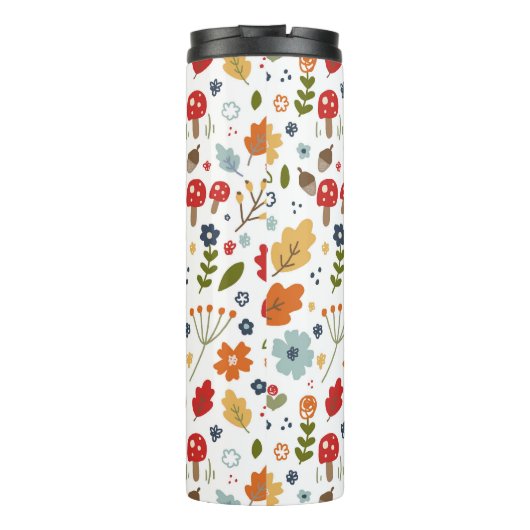 Erntedank Küche Essen Herbstfarben Thermosbecher (Rückseite)