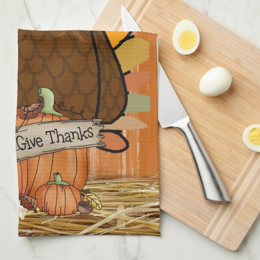 Erntedank Küche Handtuch (Viertel Falte)