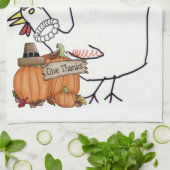 Erntedank Küche Handtuch (Gefaltet)