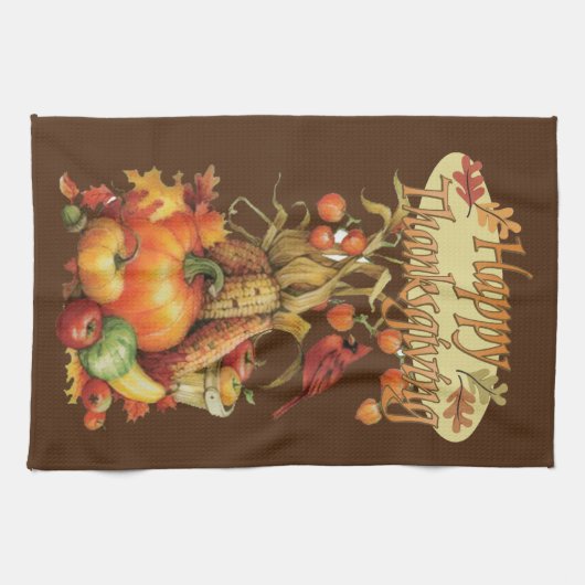 Erntedank Küche Handtuch (Horizontal)