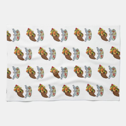 Erntedank Küche Handtuch (Horizontal)