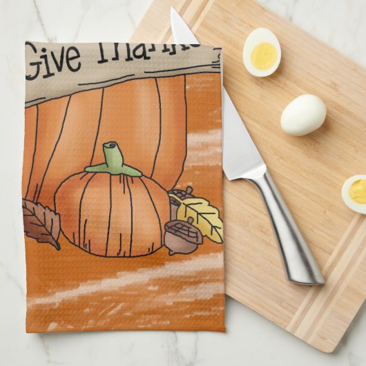 Erntedank Küche Handtuch (Viertel Falte)