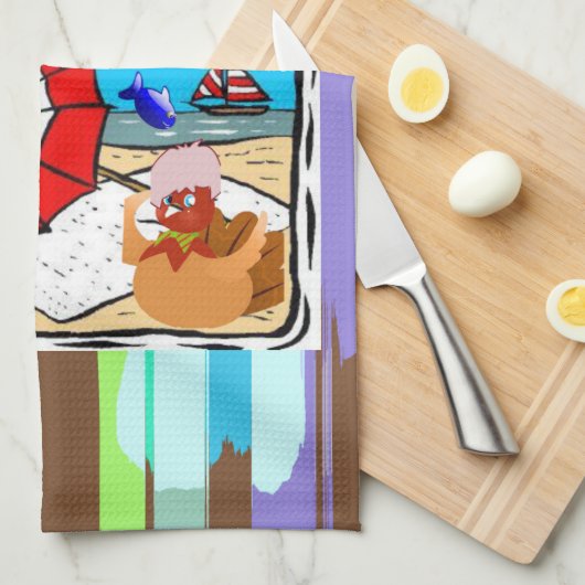 Erntedank Küche Handtuch (Viertel Falte)