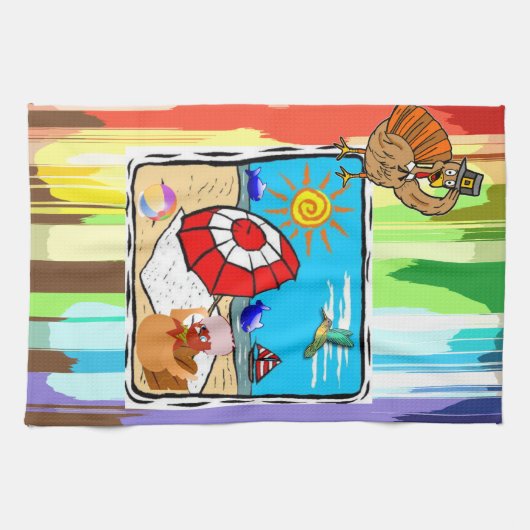 Erntedank Küche Handtuch (Horizontal)