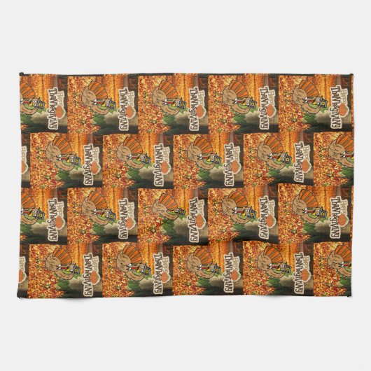 Erntedank Küche Handtuch (Horizontal)