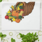 Erntedank Küche Handtuch (Gefaltet)