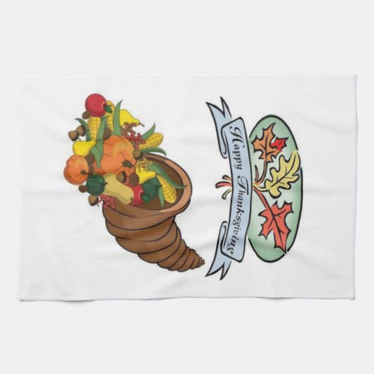 Erntedank Küche Handtuch (Horizontal)