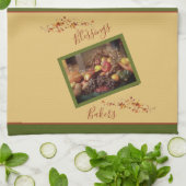 Erntedank Küchentuch personalisiert (Gefaltet)