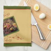 Erntedank Küchentuch personalisiert (Viertel Falte)