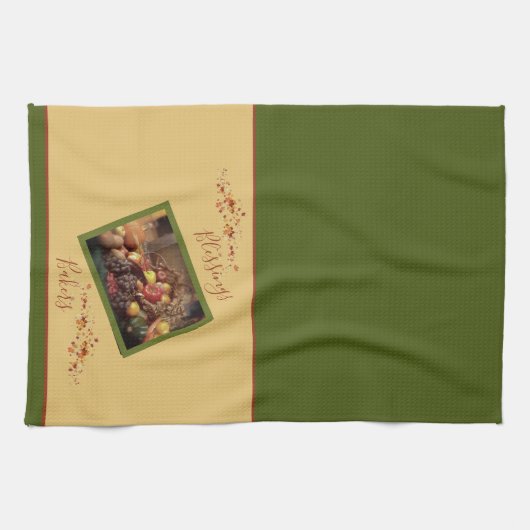 Erntedank Küchentuch personalisiert (Horizontal)