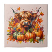 Erntedank Kuh Fliese (Vorderseite)