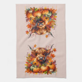 Erntedank Kuh Geschirrtuch (Vertikal)