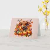 Erntedank Kuh Karte (Gelbe Blume)