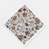 Erntedank Kuh Skull Fall Ernte Serviette (Ecke)