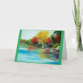 Erntedank-Kunst-Karte Feiertagskarte (Vorderseite)