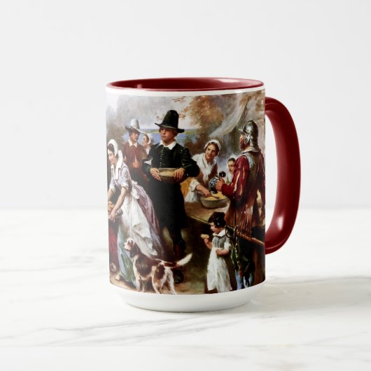 Erntedank Kunsthandwerk Tasse (VorderseiteRechts)
