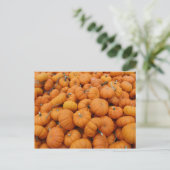 Erntedank Kürbis Postkarte (Stehend Vorderseite)