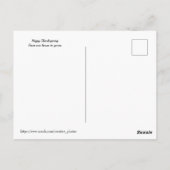 Erntedank Kürbis Postkarte (Rückseite)