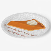 Erntedank-Kürbis-Torten-Papier-Teller Pappteller (Schrägansicht)