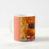 Erntedank-KürbisKitty Kaffeetasse (Vorderseite Links)