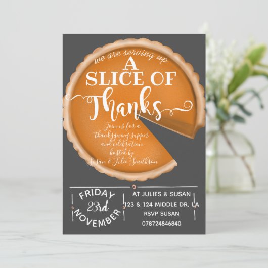 Erntedank Kürbiskuchen freiwillig Mittagessen nach Einladung (Stehend Vorderseite)