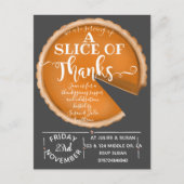 Erntedank Kürbiskuchen Freiwillige Mittagessen Postkarte (Vorderseite)