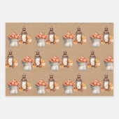 Erntedank Kürbisse Äpfel Geschenkpapier Set (Vorderseite 3)