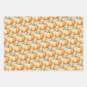 Erntedank Kürbisse Äpfel Geschenkpapier Set (Vorderseite 2)