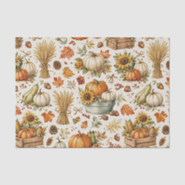 Erntedank Kürbisse Garten Thanksgiving Seidenpapier
