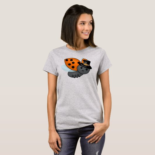 Erntedank Ladybug Pilgrim T-Shirt (Vorne ganz)