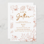 Erntedank, Lasst uns zusammenkommen, Erntedank Abe Einladung (Vorne/Hinten)