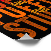 Erntedank Lauf Türkei Trot - Huffin und Puffin f Poster (Ecke)