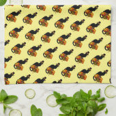 Erntedank Le Chat Noir mit türkischer Pilgrim Geschirrtuch (Gefaltet)