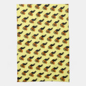 Erntedank Le Chat Noir mit türkischer Pilgrim Geschirrtuch (Vertikal)