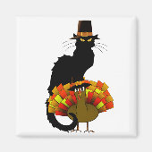 Erntedank Le Chat Noir mit türkischer Pilgrim Magnet (Vorne)